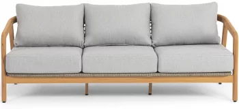 Диван трёхместный из тика Лейпциг 205X82X71 CM