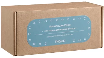 Свеча декоративная Edge 6X6X17 CM бирюзового цвета