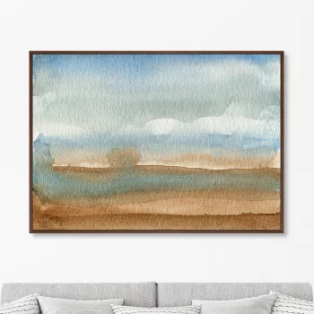 Репродукция на холсте Valley landscape in July 105X75 CM