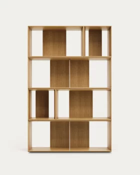 Набор из 6 модульных стеллажных секций Litto из шпона дуба 101X152 CM