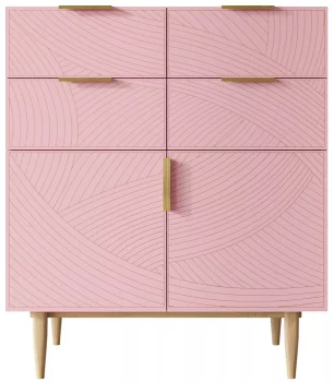 Комод Line 90X60X105 CM pink