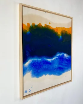 Yellow Blue 70X60X4 CM