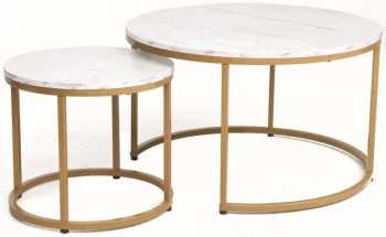 Комплект столиков Dion 80X80X48 / 48X48X42 CM