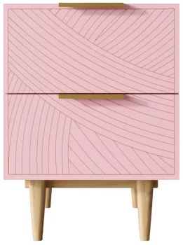 Тумбочка прикроватная Line 40X35X55 CM pink
