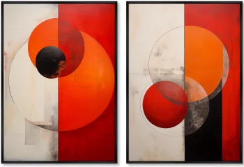 Диптих на холсте Billiard balls 75X105 / 75X105 CM