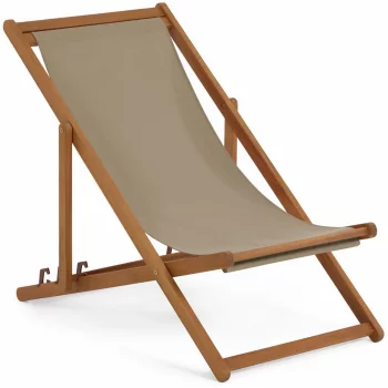 Шезлонг из массива акации Adredna 96X53X68-83 CM