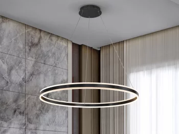 Подвесной светильник Helia Ø100 LED черный матовый 100 CM