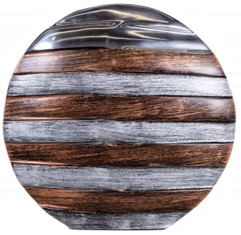 Ваза металлическая Stripes 33X5X30CM