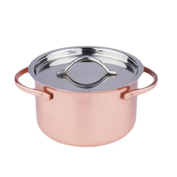 Соусник кокотница для подачи 90 мл d6,6 см h3,8 см с крышкой Copper нерж. P.L. Proff Cuisine