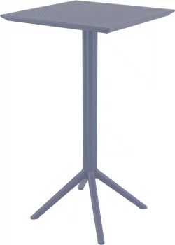 Стол пластиковый барный Sky Folding Bar 60X60X108 CM серый