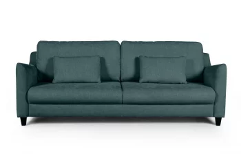Диван-кровать Стокгольм прямой велюровый зеленый 224X97X90 CM