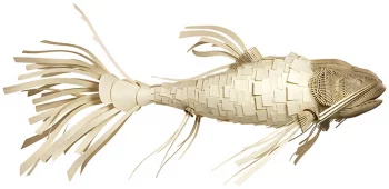Подвесной светильник в форме рыбы KOI LS 352X140X175 CM белый