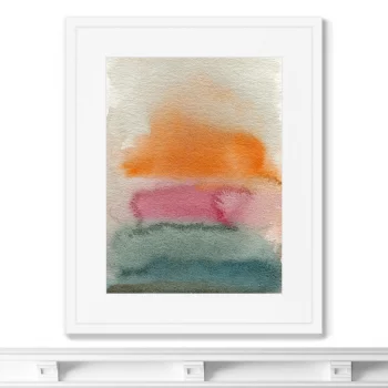 Постер в раме Sunset over the sea 42X52 CM