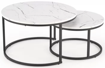 Комплект из двух столиков Java 79X79X47 / 59X59X37 CM