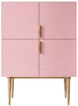 Комод Line 90X50X125 CM pink