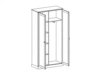 Шкаф двухдверный Caprio 105X46X214 CM