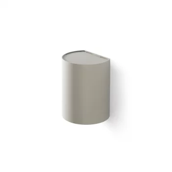 Серый круглый настенный светильник SOLE 10X8X6.5 CM