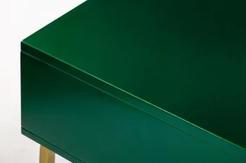 Тумбочка Esthetic зеленая на золоте