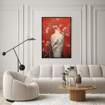 Постер на холсте China porcelain vase 75X105 CM
