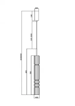 Подвесной светильник Ордо 80X384 CM