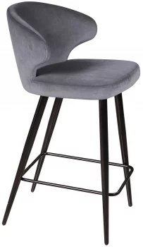 Стул полубарный Richard 51X51X91 CM серый