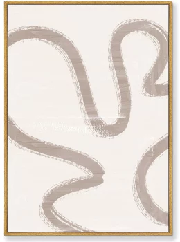 Диптих на холсте The curved geometric vibes 75X105 / 75X105 CM