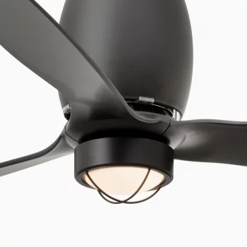 Матовый черный потолочный вентилятор с LED-подсветкой Eterfan 128 CM