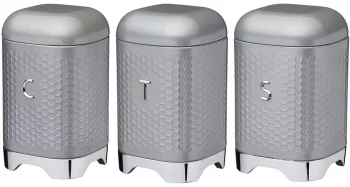 Ёмкости для хранения Lovello 12X12X19 / 12X12X19 / 12X12X19 CM Grey