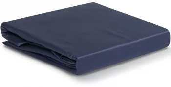 Простыня из сатина Essential 240X270 CM тёмно-синего цвета
