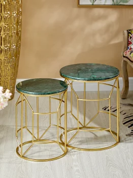 Набор из двух столиков Tize 43X43X50 / 35X35X45 CM