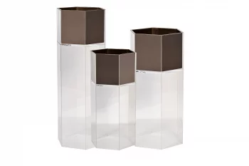 Кашпо высокое напольное 30X26X80 CM