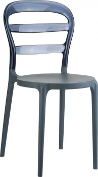 Стул пластиковый Miss Bibi 42X50X85 CM серый