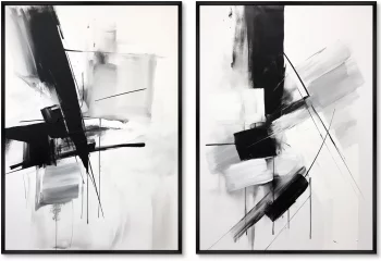 Набор из двух постеров на холсте Espacio de color 75X105 / 75X105 CM