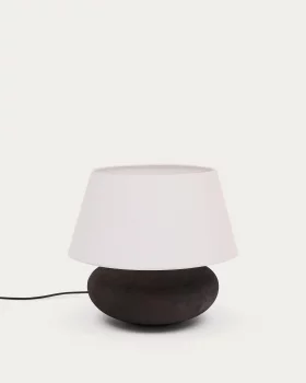 Металлическая настольная лампа Nessi с черным покрытием под терракоту 38X38X35 CM