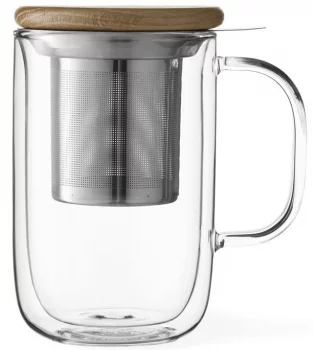 Кружка заварочная с ситечком Minima 500 ml с двойными стенками