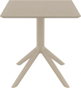 Стол пластиковый Sky 70X70X74 CM бежевый