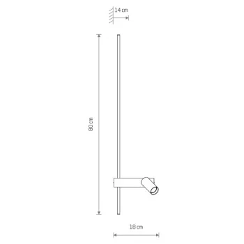 Настенный светодиодный светильник Easy Led Left