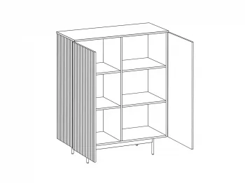 Шкаф Mikko 102X44X123,3 CM