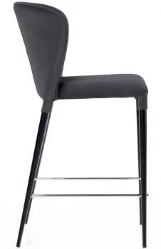 Стул полубарный Albert 44X55X99 CM антрацит
