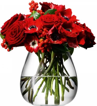 Ваза округлая низкая flower 17 см