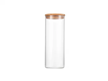Стеклянная емкость для сыпучих продуктов Eco Style 10X10X28 CM