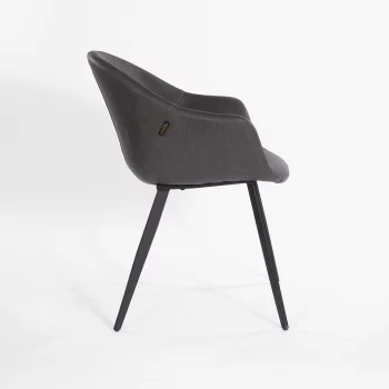 Стул Бордо темно-серый из экокожи 67X61X79 CM