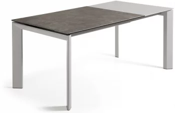 Раскладной стол Atta 120-180X80X76 CM серый с разводами
