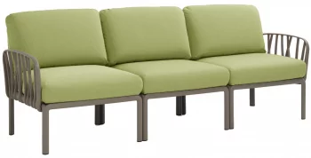 Диван садовый с подушками Komodo 216X78X88 CM