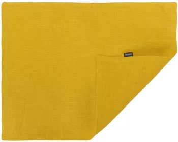Салфетка под приборы из стираного льна Essential 35X45 CM горчичного цвета