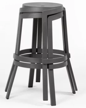Табурет пластиковый барный Stack 48X48X77 CM