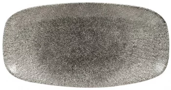 Блюдо Raku Quartz Black 36X19 CM