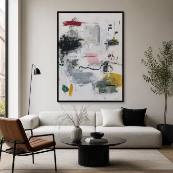 Репродукция картины на холсте Color Construction 75X105 CM