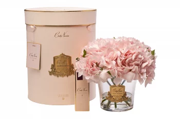Диффузор Hydrangea&Rosebud pink со спреем White Gardenia + Rose Oud 15X15X22 CM