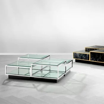 Набор из четырёх столиков Tortona 65X65X32 / 65X65X32 / 65X65X40 / 65X65X40 CM